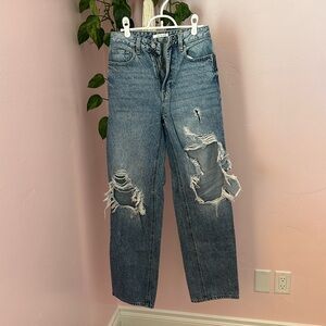 PACSUN - Ripped boyfriend jeans. High waisted